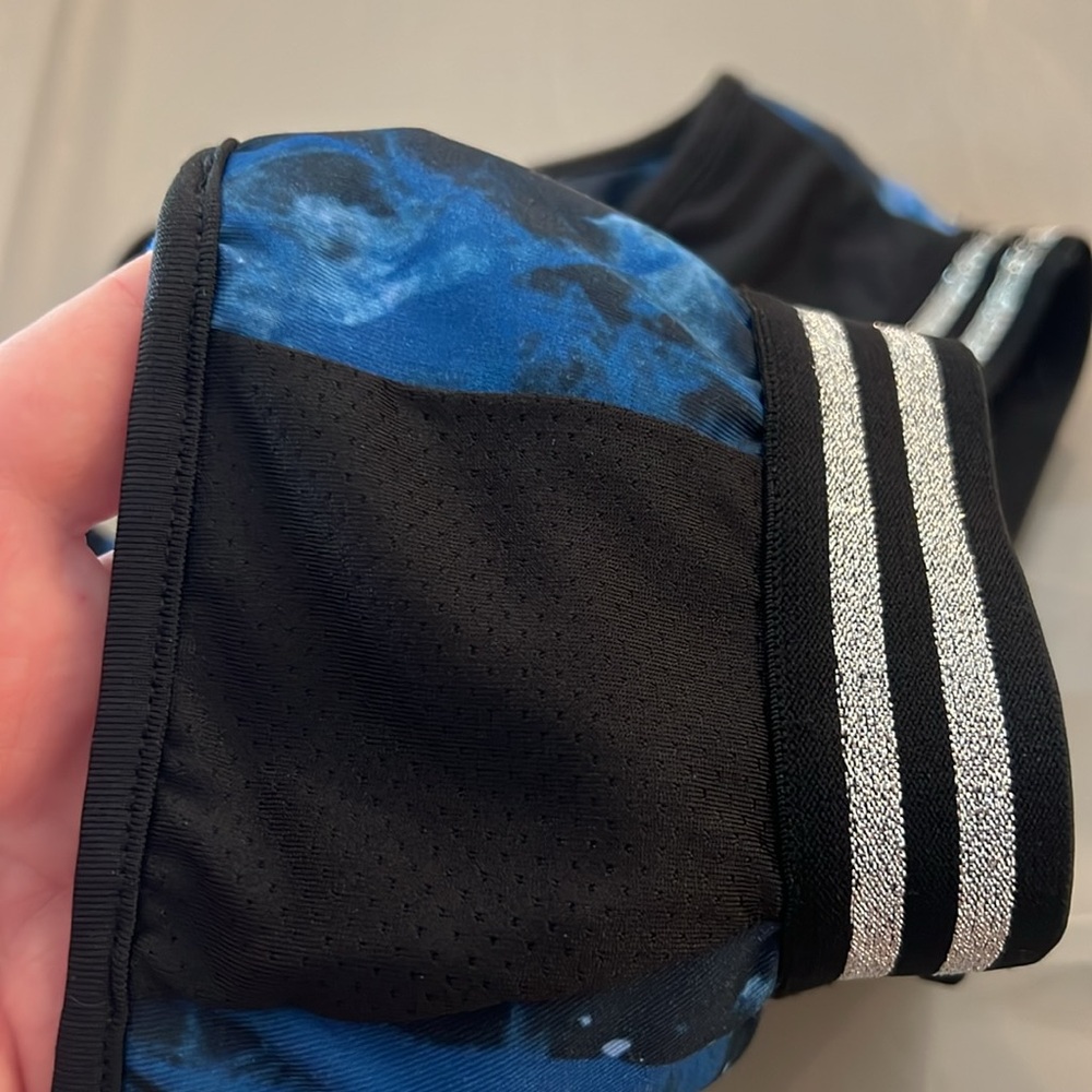 Supernatural Blue and Black Women's sports bra - Picture 7 of 10